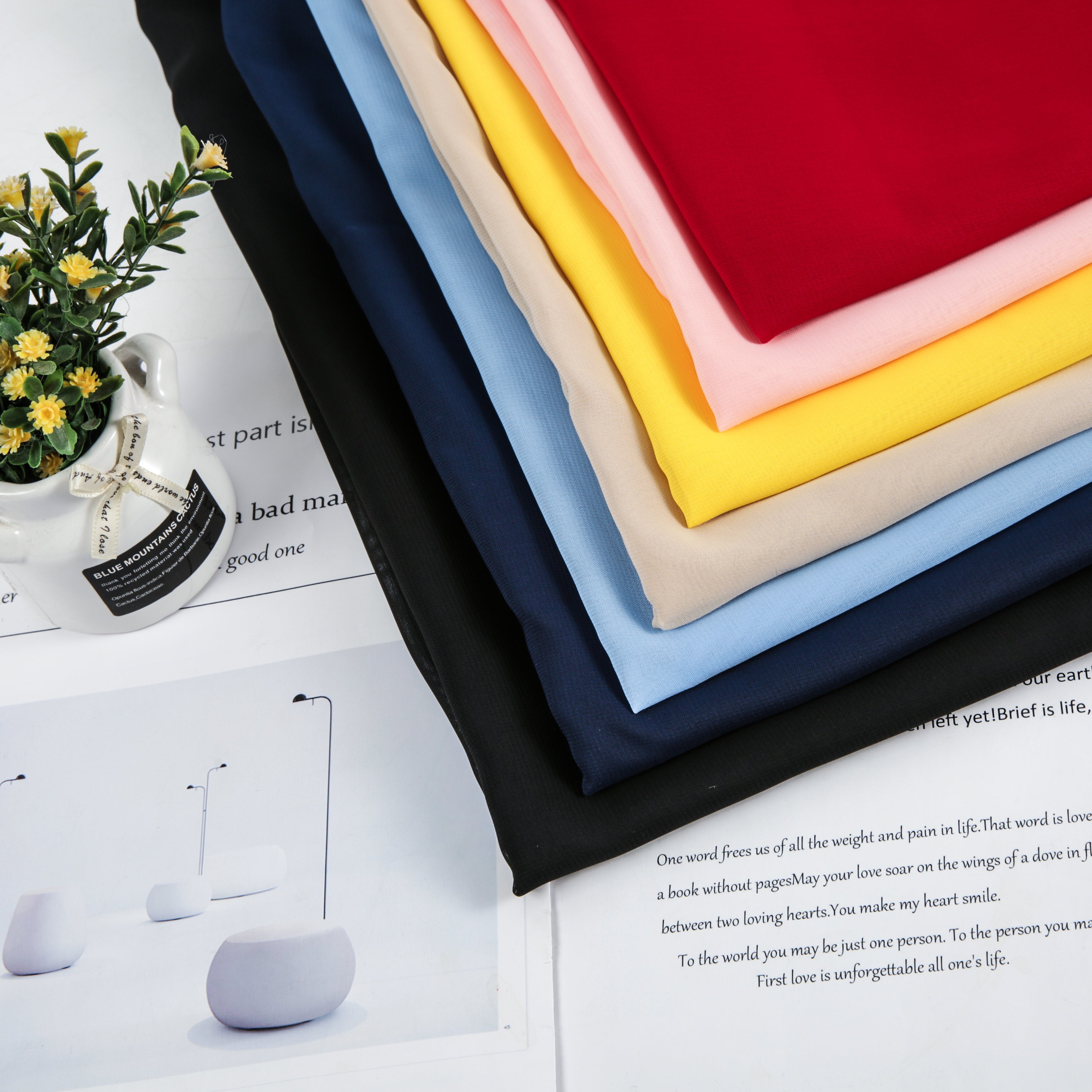 100% Polyester Chiffon | Lightweight Sheer Woven