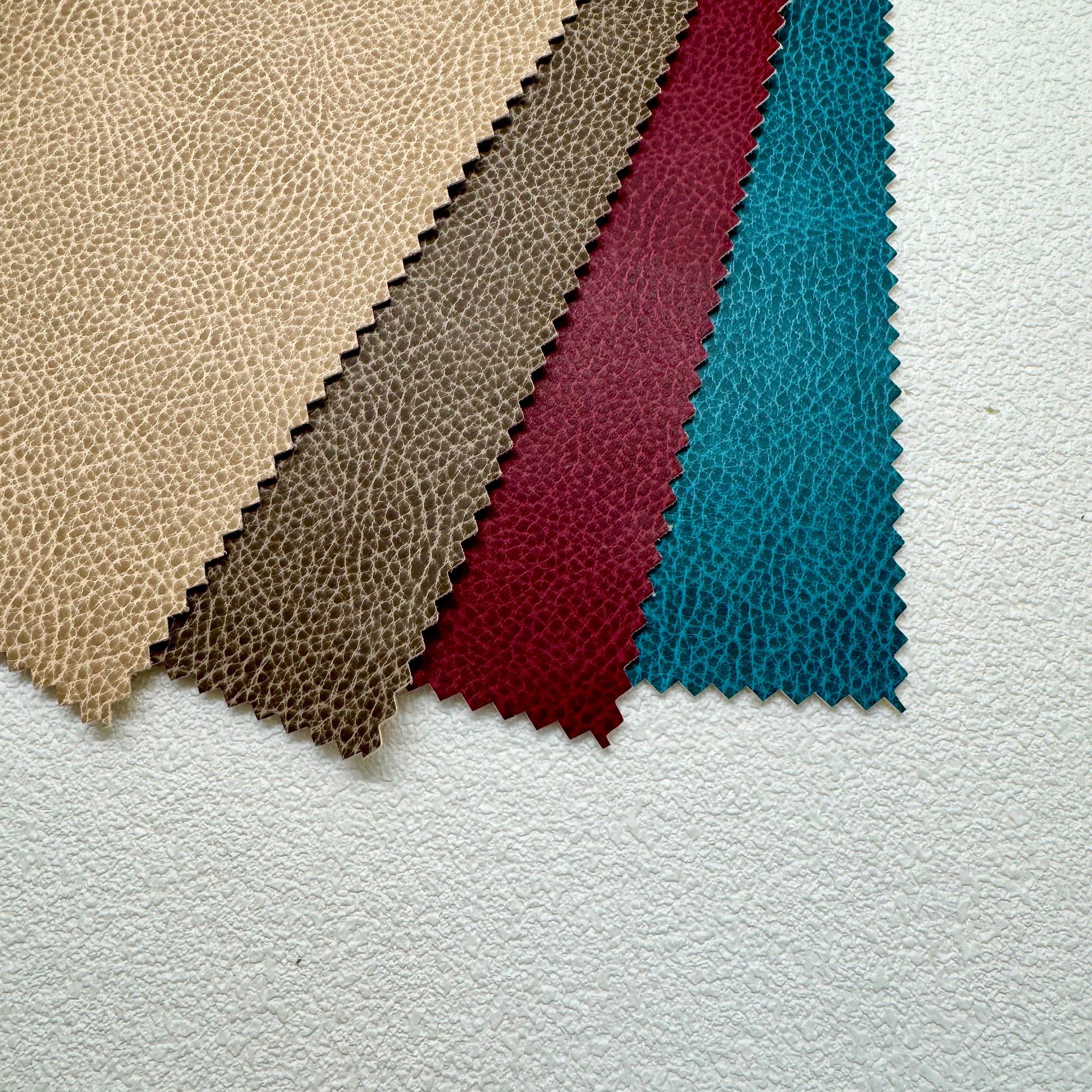 290 GSM Leopard PU Coated Faux Leather Fabric | Polyester Backing | Multi-Color