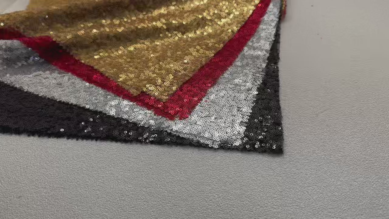Shiny Sequin Mesh Fabric | Eye-Catching for Apparel & Décor